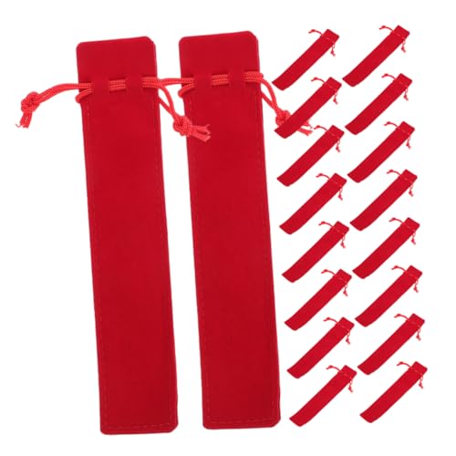 HOODANCOS 30 Stück Vlies Stiftetasche Bleistiftbeutel Große Samtbeutel Mit Kordelzug Stoff Bleistiftbeutel Bleistifthalter Tasche Kordelzugbeutel Großpackung Mit Stiftverpackung von HOODANCOS