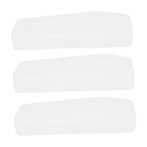 HOODANCOS 3stücke Aufbewahrungsetui Für Rasierer Aus Kunststoff Transparente Reisebox Mit Deckel Kompakter Organizer Für Pflegeutensilien Vielseitig Einsetzbar Für Reisen Und Hotels von HOODANCOS