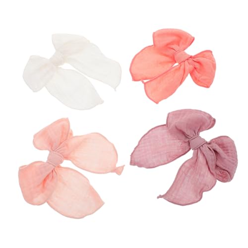 HOODANCOS 4stücke Haarschleifen Mit Schleife Als Haarstyling-accessoires Dekorative Haarspangen Für Mädchen Und Damen Mit Clip-design Für Sicheren Halt von HOODANCOS
