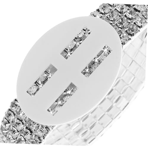 HOODANCOS 4 Stück Teiliges Strass Wrist Corsage Armband Elastische DIY Handgelenksblumen für Hochzeit Abschlussball und Party Funkelnde Rhinestone Braut Armkette Leicht und Vielseitig von HOODANCOS