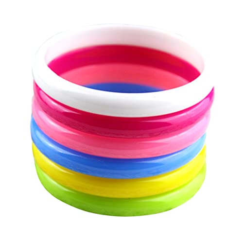HOODANCOS 6 Stück Teiliges Kunststoff Armbänder Candy Farben Bunte Party Mitgebsel für Kindergeburtstage und Bastelprojekte für Jugendliche HOODANCOS 6 Stück Teiliges Kunststoff Armbänder Candy Farben Bunte Party Mitgebsel für Kindergeburtstage und Bastelprojekte für Jugendliche von HOODANCOS
