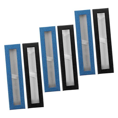 HOODANCOS Sichtbare Füllfederhalter-Boxen 6er-Pack Stiftetuis Mit Deckel Stiftbox-Organizer Stiftetui Für Füllfederhalter Stiftverpackungskoffer von HOODANCOS