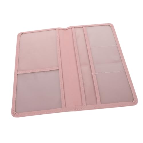 HOODANCOS Auto ID Clip Ärmel Autokartenhalter Kfz-Führerschein Kfz-Zulassungs- und Versicherungskarteninhaber Führerscheinholster Dokumentenhalter für PKW und LKW Führerscheinhülle Pu Rosa von HOODANCOS