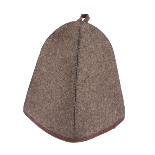 HOODANCOS Dickes Filz saunahut für Damen und Herren Saugfähige Saunamütze Bequeme Badhut kappe für Langes Haar Vielseitig Einsetzbar Beim Duschen und Saunieren von HOODANCOS