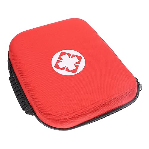HOODANCOS Erste für Notfälle Tragbarer Organizer für Reisen und Outdoor Große Kapazität Rotes Design für Ordentliche Lagerung von HOODANCOS