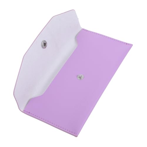 HOODANCOS Geldbörse Mit Geldumschlag Geldorganisator Budgetumschläge Für Die Kassenbudgetierung Notebook-geldbörse Geldbörsen-Organizer Brieftasche Leder Geld-geldbörse Pu-Leder Violet von HOODANCOS