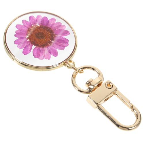 HOODANCOS Pressed Flower Schlüsselanhänger Für Frauen Stilvolles Farbenfrohes Design Mit Getrockneten Blumen Und Epoxidharz Als Accessoire Für Taschen Geldbörsen Und Zu Besonderen von HOODANCOS