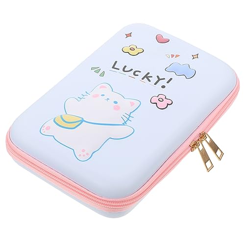 HOODANCOS Großes Federmäppchen Cartoon-Muster Wiederverwendbarer Bleistiftbeutel Mit Reißfestem Design Geeignet Für Schule Schreibwaren Und Kosmetik Leicht Und Langlebig Mit Goldenem von HOODANCOS