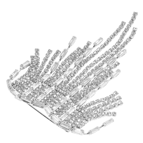 HOODANCOS Herzförmige Strass Quaste Brosche Damenbrosche Legierung Brosche Pin Schmuck Für Hochzeit Geburtstag Jubiläum Abschlussball Bankett von HOODANCOS