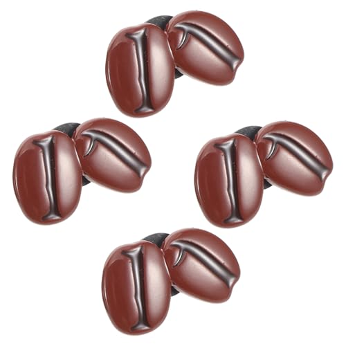 HOODANCOS 4stücke Kaffeebohnen-brosche Aus Süße Anstecknadel Für Kleidung Hüte Handtaschen Cafés Und Arbeitsstil Moderne Accessoires Für Frauen von HOODANCOS