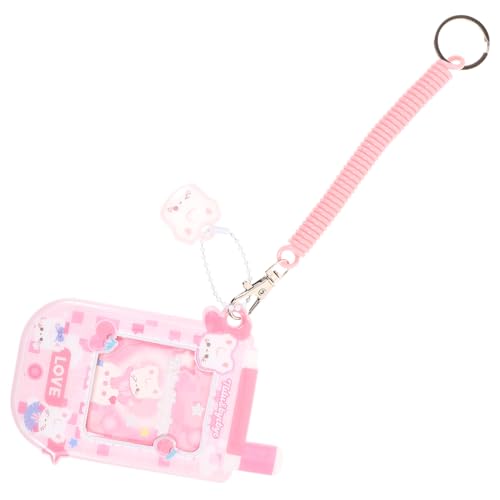 HOODANCOS Kartenhülle aus PVC mit Schlüsselband Niedlicher Katzen und Hundedesign für Campus und Buskarten Schützend und Wiederverwendbar Cyber von HOODANCOS