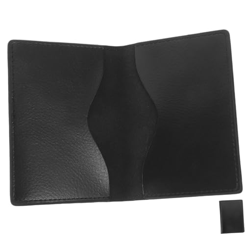 HOODANCOS Business Card Holder Aus Echtem Minimalistischer Namenskarten-Organizer Doppelseitiger Kartenetui Für Herren Für Büro Reisen Und Formelle Anlässe von HOODANCOS