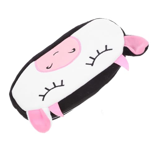 HOODANCOS Kawaii Kuh Tier Bleistift Beutel Große Kapazität Reißverschluss Niedliche Schreibwaren Tasche von HOODANCOS