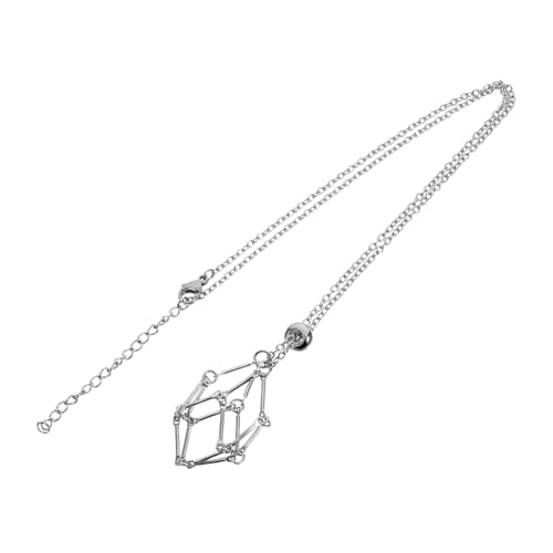 HOODANCOS Kristallgeflecht Halskette Kette Kristallhalter Quarzstein Anhänger Für Selbstgemachten Schmuck Steinhalter Anhänger Halskette Kristallanhänger Kristallkäfig Halter HOODANCOS Kristallgeflecht Halskette Kette Kristallhalter Quarzstein Anhänger Für Selbstgemachten Schmuck Steinhalter Anhänger Halskette Kristallanhänger Kristallkäfig Halter von HOODANCOS