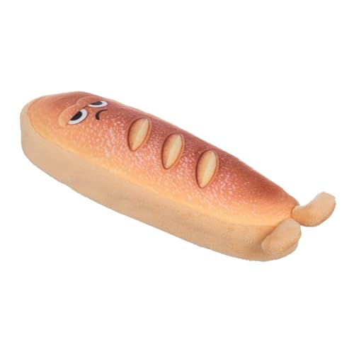 HOODANCOS Kawaii Toast Federmäppchen Weichem Material Lustiger Und Kreativer Stifthalter Für Schule Büro Und Makeup Praktischer Organizer Für Erwachsene Braun von HOODANCOS