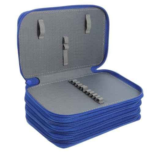 HOODANCOS Layered Pencil Case Für Studenten Große Kapazität Federmäppchen Oxford Zipper Pencil Bag Für Stifte Praktische Aufbewahrung Für Schule Und Büro Und Langlebig von HOODANCOS