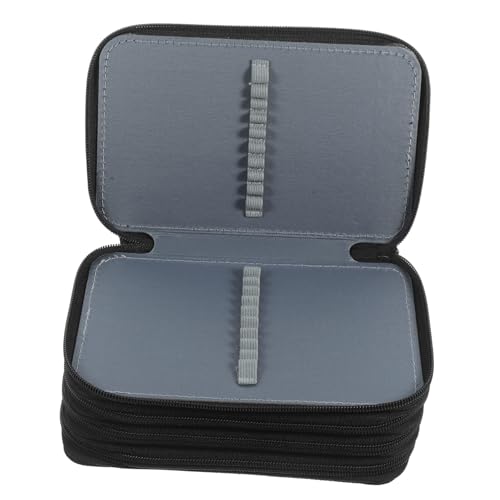 HOODANCOS Multi Layer Federmäppchen mit Reißverschluss Großes Mäppchen Geräumiger Stiftehalter für Schule und Studium Praktisches Leichtes Schreibwarenetui für Schüler und Künstler von HOODANCOS