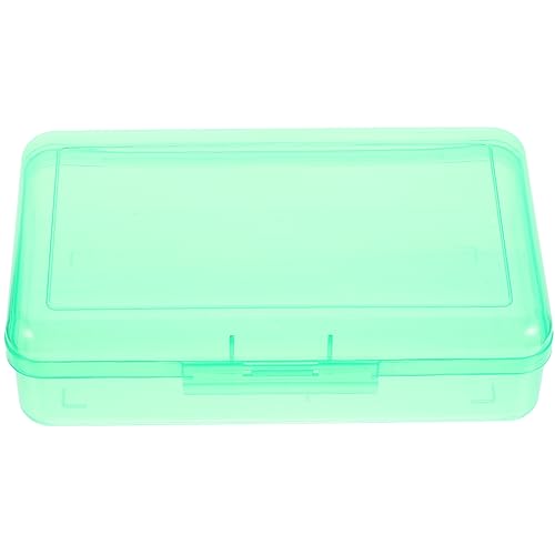 HOODANCOS Transparente Bleistiftbox Großer Kapazität Leichte Bleistift Organizer für Schüler Stabile und Praktische Stift Aufbewahrungstasche für Kunst und Schule von HOODANCOS