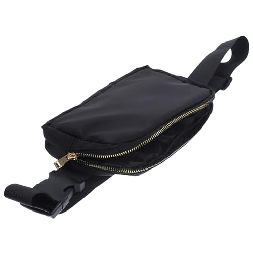 HOODANCOS Sportliche Damen Hüfttasche Verstellbar Stylische Fanny Pack mit Multifunktionalem Stauraum Langlebig und Vielseitig Tragbar für Fitness Joggen Outdoor und Alltag Schwarz von HOODANCOS