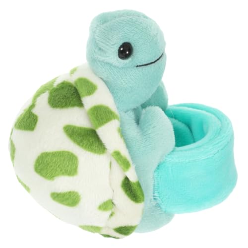 HOODANCOS Süßer Plüsch Schildkröten Handgelenk Slap Bracelet Bequemes Tier Thema Armband für Partys und Feiertage aus Hochwertigem Plüsch Leicht Tragbar und Langlebig von HOODANCOS