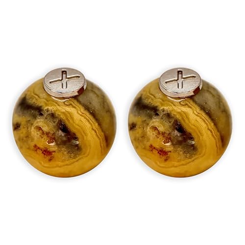HOODIE CHARMS Serie Gemstone – Perlen aus Naturstein – elegantes und energiegeladenes Accessoire für Hoodie, Streetwear und Premium-Mode, 16 mm, Stein, Nicht zutreffend von HOODIE CHARMS