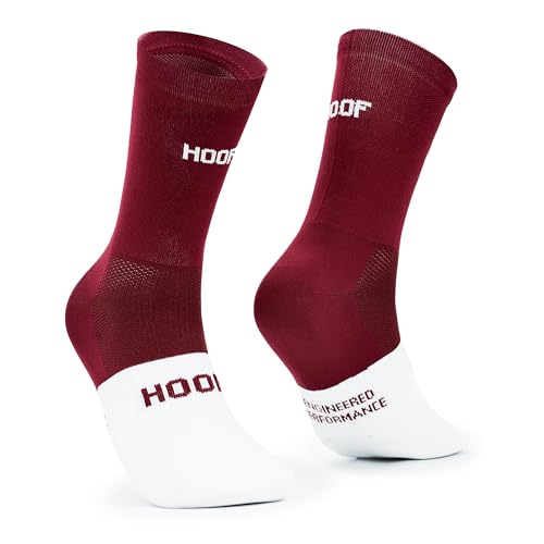 HOOF - Radsocken Unisex – Ultralight & Atmungsaktiv – Blasenvermeidend – Ideal für Rennrad & MTB – Technisches Vaporfeel-Gewebe - Summit Khaki Spin - Size 44-47 von HOOF