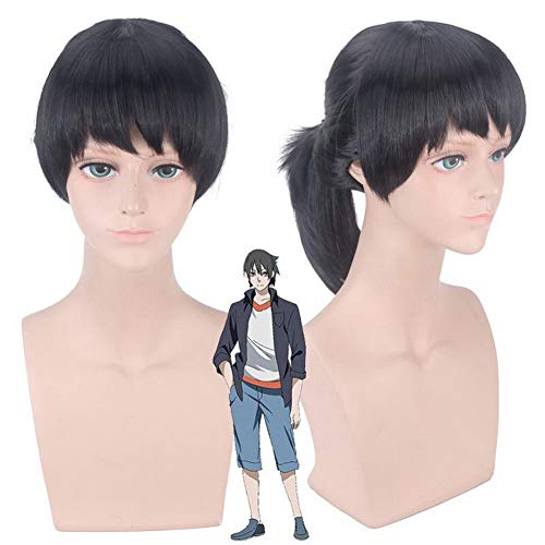 HOOLAZA Black Medium Straight Perücke 35Cm der Ausgestoßene unter einer Person Zhang Chu Lan Cosplay Perücke von HOOLAZA