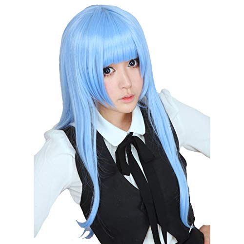 HOOLAZA Blau Lange Gerade mit Pony Cosplay Perücke Kurokos Basketball Kuroko Tetsuya Cosplay Perücken(EINWEG) von HOOLAZA