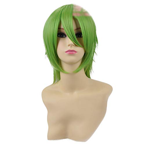 HOOLAZA Fairy Green Kurze geschichtete gerade Cosplay Perücke Mehrzweck Cosplay Perücke(EINWEG) von HOOLAZA