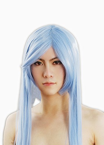 HOOLAZA Hellblaue lange gerade Cosplay Perücke 100Cm Hitman Reborn Bluebell Cosplay Perücke(EINWEG) von HOOLAZA