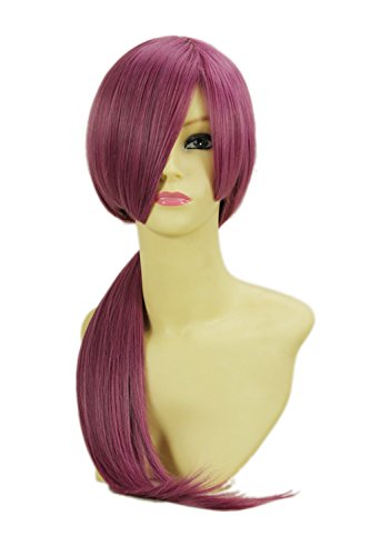 HOOLAZA Lila Lange Gerade Fransen Cosplay Perücke Inu Boku SS Natsume Zange Cosplay Perücke(EINWEG) von HOOLAZA