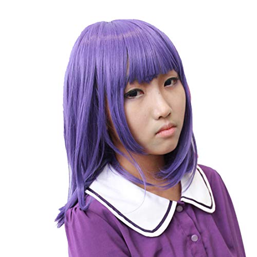 HOOLAZA Purple Medium Straight mit Pony Cosplay Perücke Fate Stay Kindheit Nacht Matou Sakura Cosplay Perücke(EINWEG) von HOOLAZA
