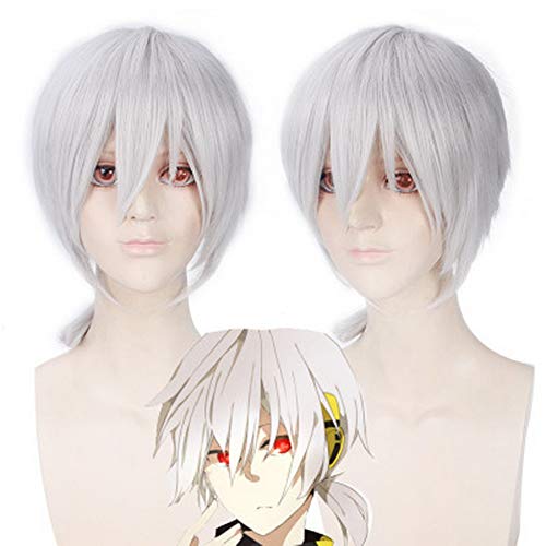 HOOLAZA Silber Short Straight Bangs mit einer Pferdeschwanz Perücke 45Cm Kagerou Project Kokonose Haruka Cosplay Perücke HOOLAZA Silber Short Straight Bangs mit einer Pferdeschwanz Perücke 45Cm Kagerou Project Kokonose Haruka Cosplay Perücke von HOOLAZA