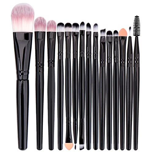 15-teiliges Make Up Pinsel Set Kosmetik Make Up Für Gesicht Make Up Tools Für Damen Schönheit Professionelles Lidschatten Augen Make Up Pinsel Set Professionelles Make Up Pinsel Set Make Up Set von HOOLRZI