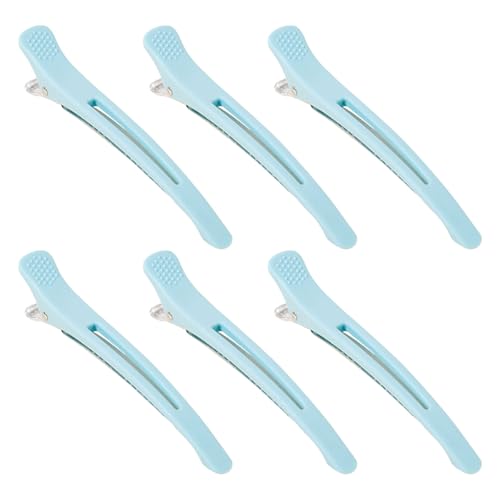 6 x Haarspangen für Frauen, Styling-Silikonband, professionelle Entenschnabel-Haarroller-Clip für Salon und Zuhause 6 x Haarspangen für Frauen, Styling-Silikonband, professionelle Entenschnabel-Haarroller-Clip für Salon und Zuhause von HOOLRZI