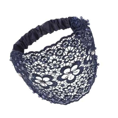 Ästhetisches Haarband mit Perlen und Blumen, für Damen, französischer Hohlraum, Abendparty, Fascinator, Haarreif für Haarstyling Ästhetisches Haarband mit Perlen und Blumen, für Damen, französischer Hohlraum, Abendparty, Fascinator, Haarreif für Haarstyling von HOOLRZI