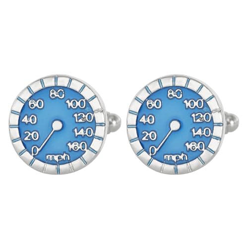 Chronograph-Manschettenknöpfe für Herren mit eleganten, französisch inspirierten Details, Tachometer-Manschettenknöpfe, Hochzeitsschmuck, hochwertige Legierung, Tacho-Manschettenknöpfe von HOOLRZI