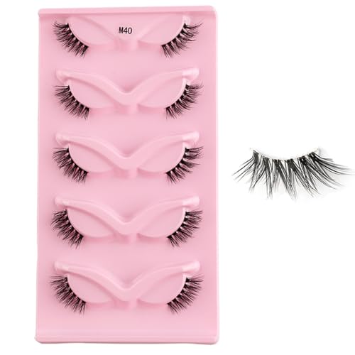 Cilios 5 Paar Beauty Tools Lockenstab Regenbogen Organizer Tasche Zubehör Für Frauen Make Up Wiederverwendbare Super Wimpernverlängerung Falsche Wimpern Einzelne Synthetische Seide Gefälschte von HOOLRZI