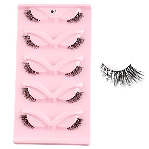 Cilios 5 Paar Beauty Tools Lockenstab Regenbogen Organizer Tasche Zubehör Für Frauen Make Up Wiederverwendbare Super Wimpernverlängerung Falsche Wimpern Einzelne Synthetische Seide Gefälschte von HOOLRZI