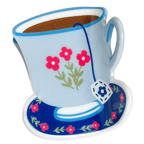 Einzigartige Haarspange mit Kaffeetassen-Druck, leicht, langlebig, Acryl, stilvolles Haar-Accessoire Einzigartige Haarspange mit Kaffeetassen-Druck, leicht, langlebig, Acryl, stilvolles Haar-Accessoire von HOOLRZI