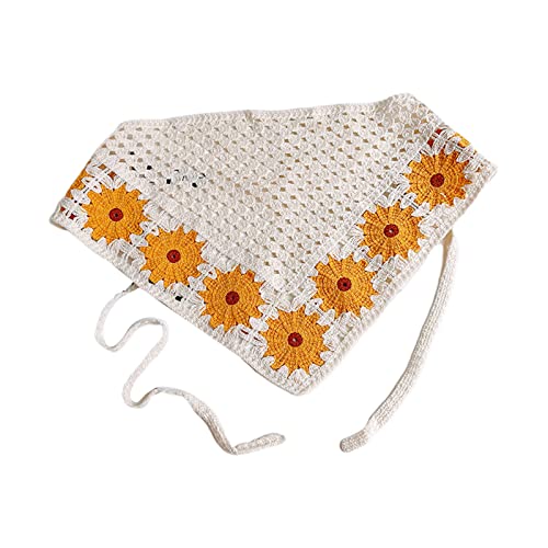 Einzigartiges Damen Blumen Haarband Gehäkelte Bandanas Stirnband Elastische Haarbänder Turban Herbst Haarschmuck Damen Hijab Große Größe Damen Hijab Schal Damen Hijab von HOOLRZI