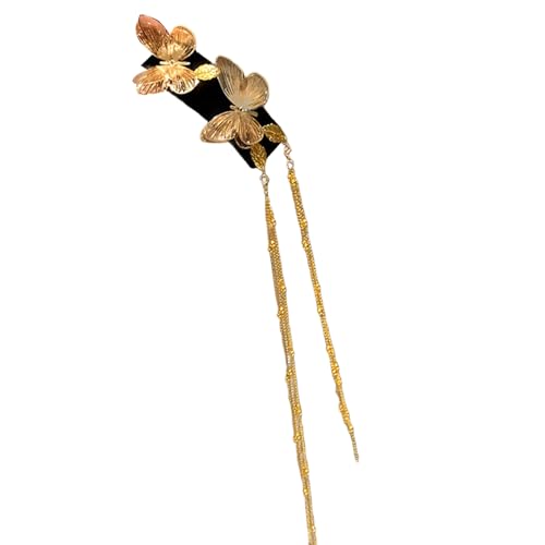 Elegante Schmetterlings-Haarspange mit Quasten, Haarstyling-Zubehör für klassische ethnische Kostüm-Frisuren von HOOLRZI