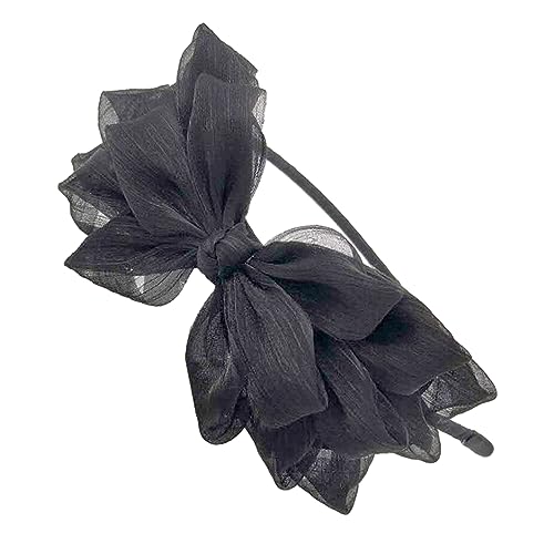 Frau Mädchen Punk Layered Bowknot Stirnband Festival Haarreifen Für Cosplay Party Auftritte Bankett Kopfbedeckung Haarreifen Für Frauen Garn Schleife Dekorative Haarreifen Niedliche Haarreifen Mehrere von HOOLRZI