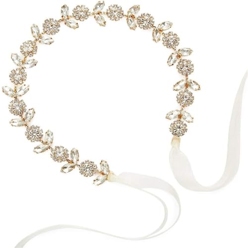 Glitzernder Kristall-Haarschmuck, Königin Kopfschmuck, Haarkranz für Festzug, Abschlussball, Braut, Hochzeit, Kopfbedeckung Glitzernder Kristall-Haarschmuck, Königin Kopfschmuck, Haarkranz für Festzug, Abschlussball, Braut, Hochzeit, Kopfbedeckung von HOOLRZI