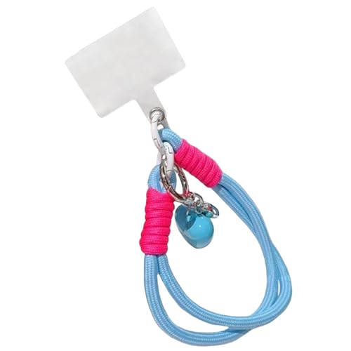 HOOLRZI Bunter Herz-Anhänger, geflochtenes Seil, Handykette, Uni, modisches Accessoire für Damen und Herren, vielseitiger Schmuck HOOLRZI Bunter Herz-Anhänger, geflochtenes Seil, Handykette, Uni, modisches Accessoire für Damen und Herren, vielseitiger Schmuck von HOOLRZI