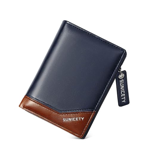 HOOLRZI Schulter Handtasche Kurze Herrenbrieftasche mit Mehreren Kartenfächern und Münzfach Stilvolle und praktische Business-Geldbörse mit PU-Blockierung von HOOLRZI