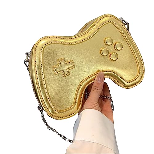 HOOLRZI Taschen Mode Umhängetasche Gamepad-förmige Kettentaschen PU Cosmatic Tasche für Mädchen Frauen Umhängetaschen CreativeLady Geldbörse von HOOLRZI
