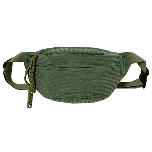HOOLRZI Umhängetasche Modische Cord-Hüfttasche für Damen Stilvolle und praktische Gürteltasche Brusttaschen für Freizeitausflüge von HOOLRZI