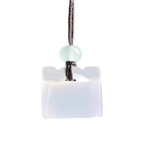 HOOLRZI Zarte ethnische Jades-Halskette für Frauen, die Individualität und kulturelle Tiefe in ihrer Schmuckkollektion suchen, einzigartiger Jade-Anhänger, Einheitsgröße, Wie beschrieben, Wie von HOOLRZI