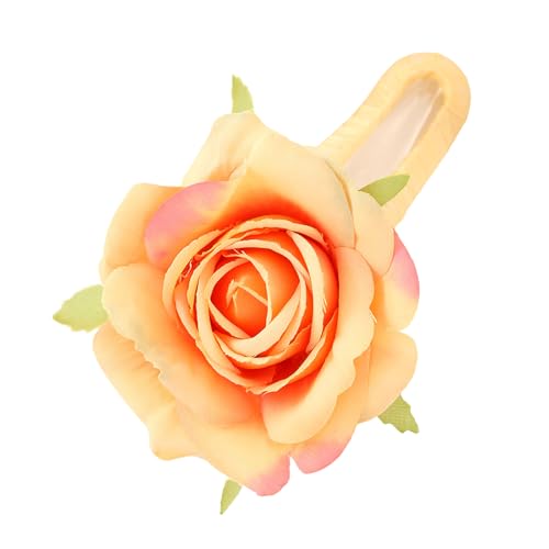 Haarspange mit Rosenblüten, starke Haarklammer für Damen, elegante Kopfbedeckung, ideal für Hochzeiten, Strand und den täglichen Gebrauch von HOOLRZI